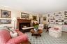 Living room with original built in cabinetry