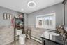 open, airy feel with abundant space. in bathroom