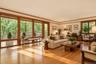 Wall Of Windows In This Digitally Enhanced Living Room