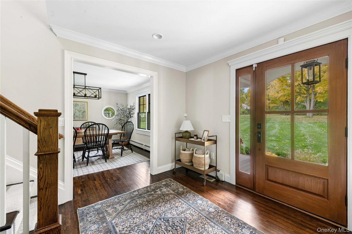 Entryway with view of Dining Room