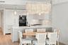 Palechek Chandelier and Dining Room furniture by Made Good