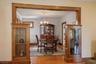 Leaded glass cabinetry