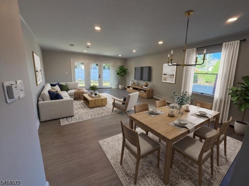 VS living room/dining area