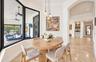 Eat-in kitchen with a bay window view