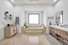 Large soaking tub