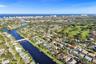 Neighborhood overview. Inland canal with fixed bridges and no ocean access.