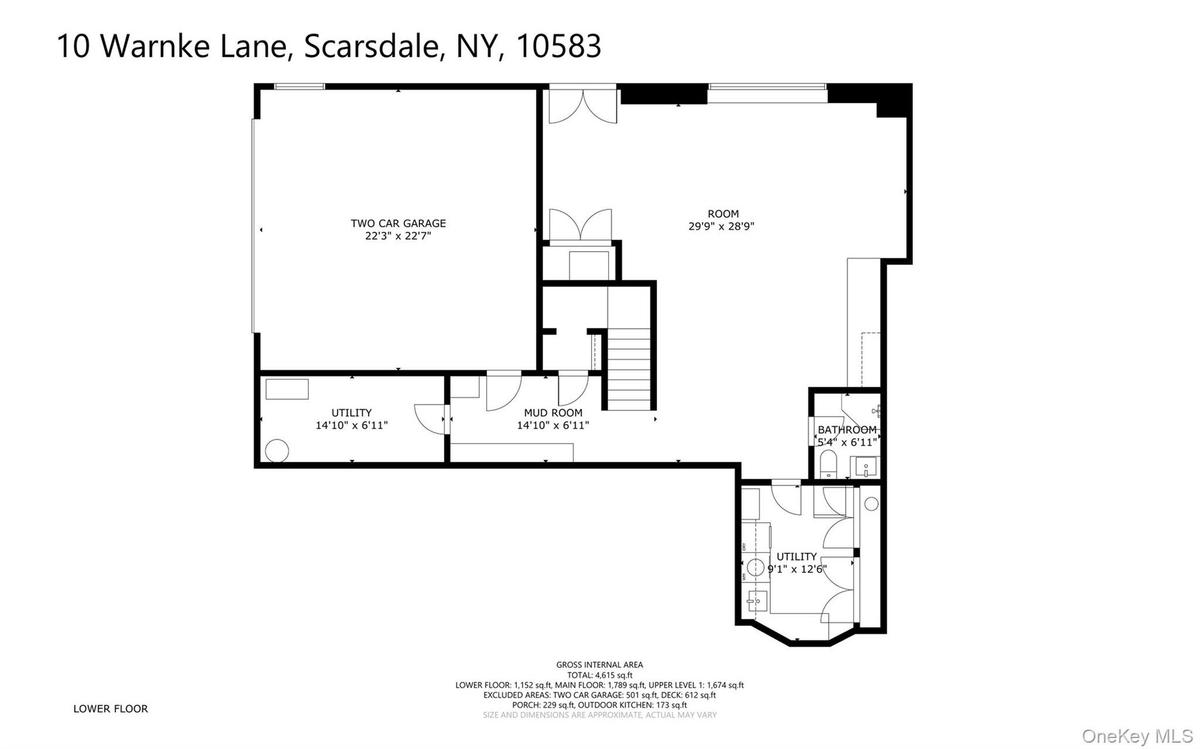 Lower level floor plans.