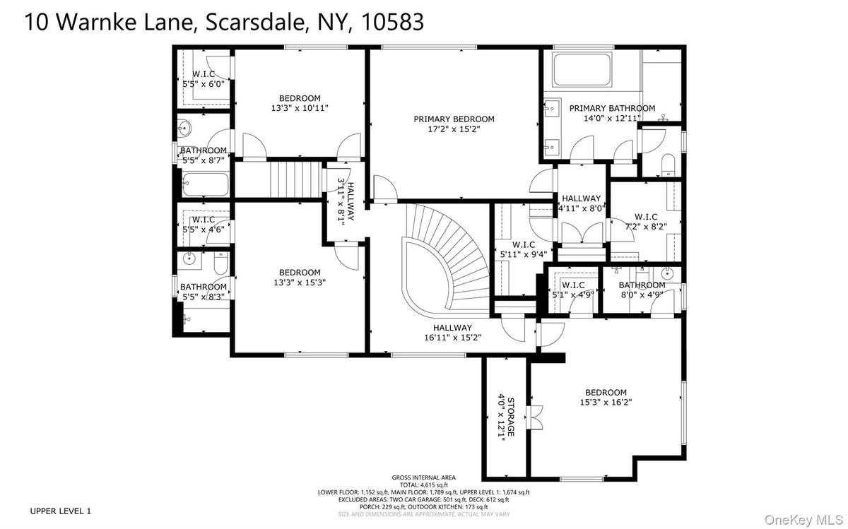 Second level floor plans.