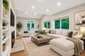 Virtually staged living room.