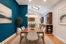 Virtually staged dining area.