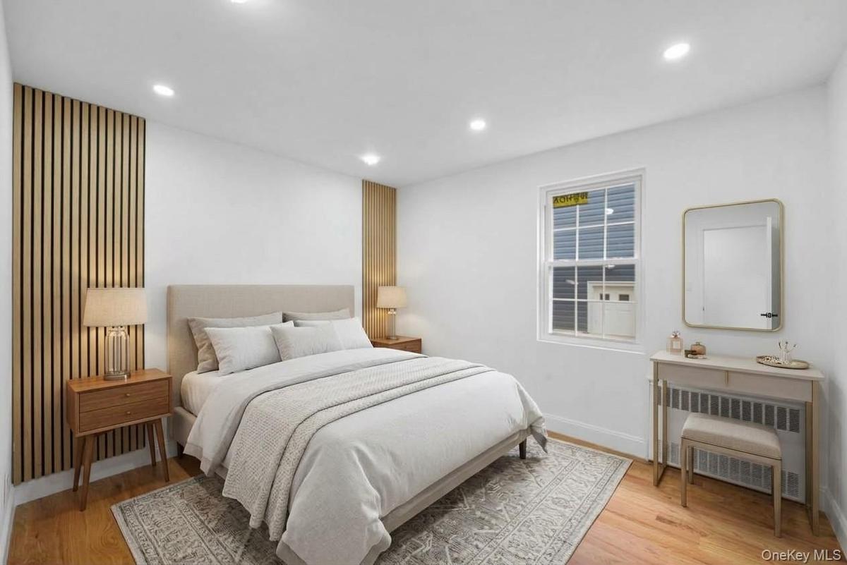 Virtually staged bedroom