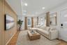 Virtually staged  living room