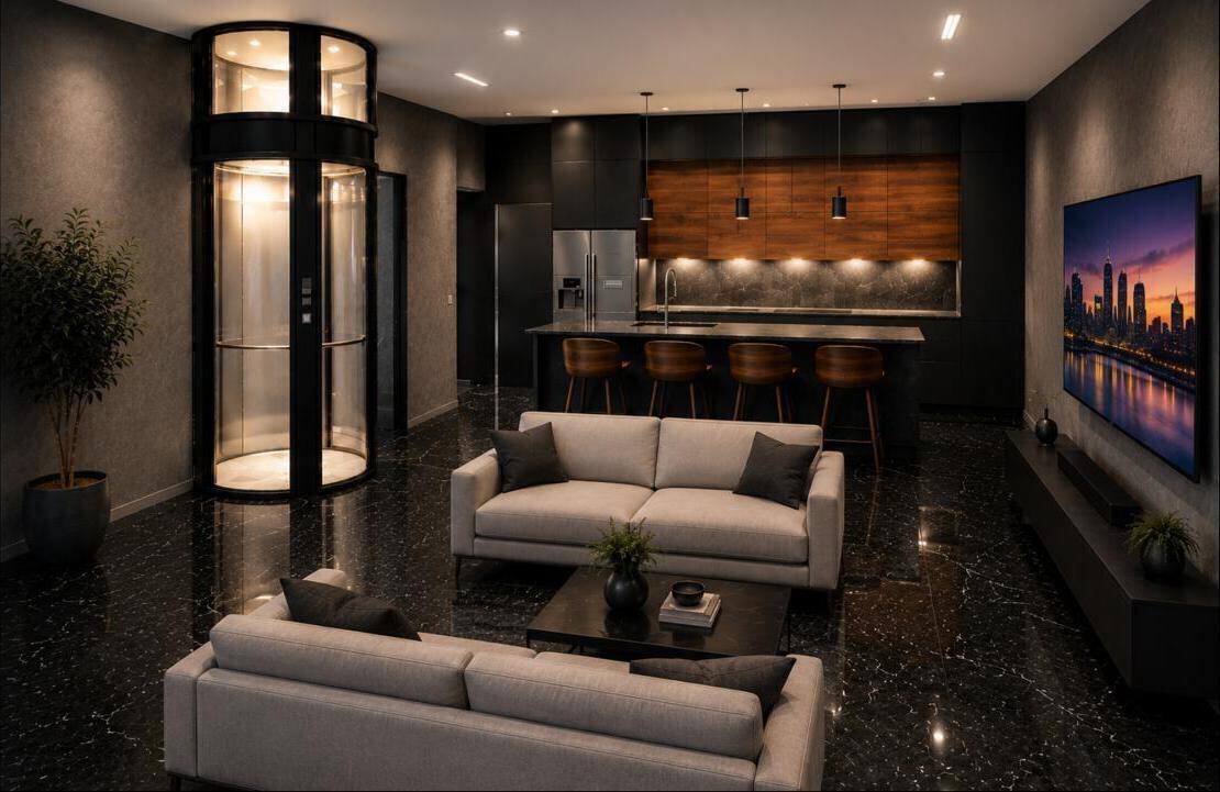 Kitchen of Gaudi Villas Fort Lauderdale Sunrise intracoastal.