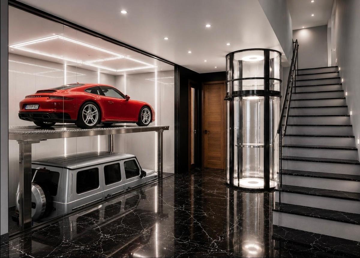 Foyer and garage Gaudi Villas Fort Lauderdale Sunrise intracoastal.