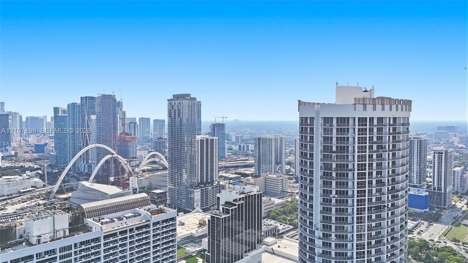 High-rise cityscape featuring urban skyline architecture, sweeping metropolitan horizons, and prominent modern skyscraper construction