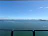 Elevated balcony featuring a dark metal railing with expansive, unobstructed water scenery