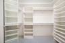 Built in custom closets and shelves throughout