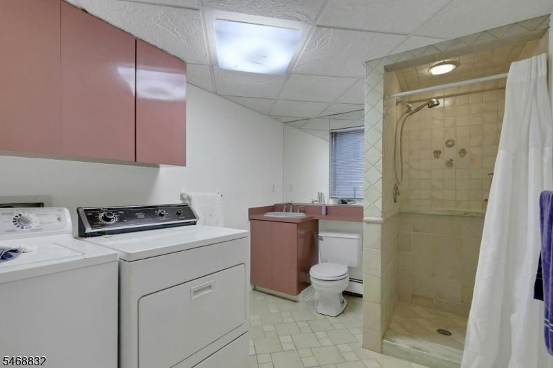 Bathroom with laundry