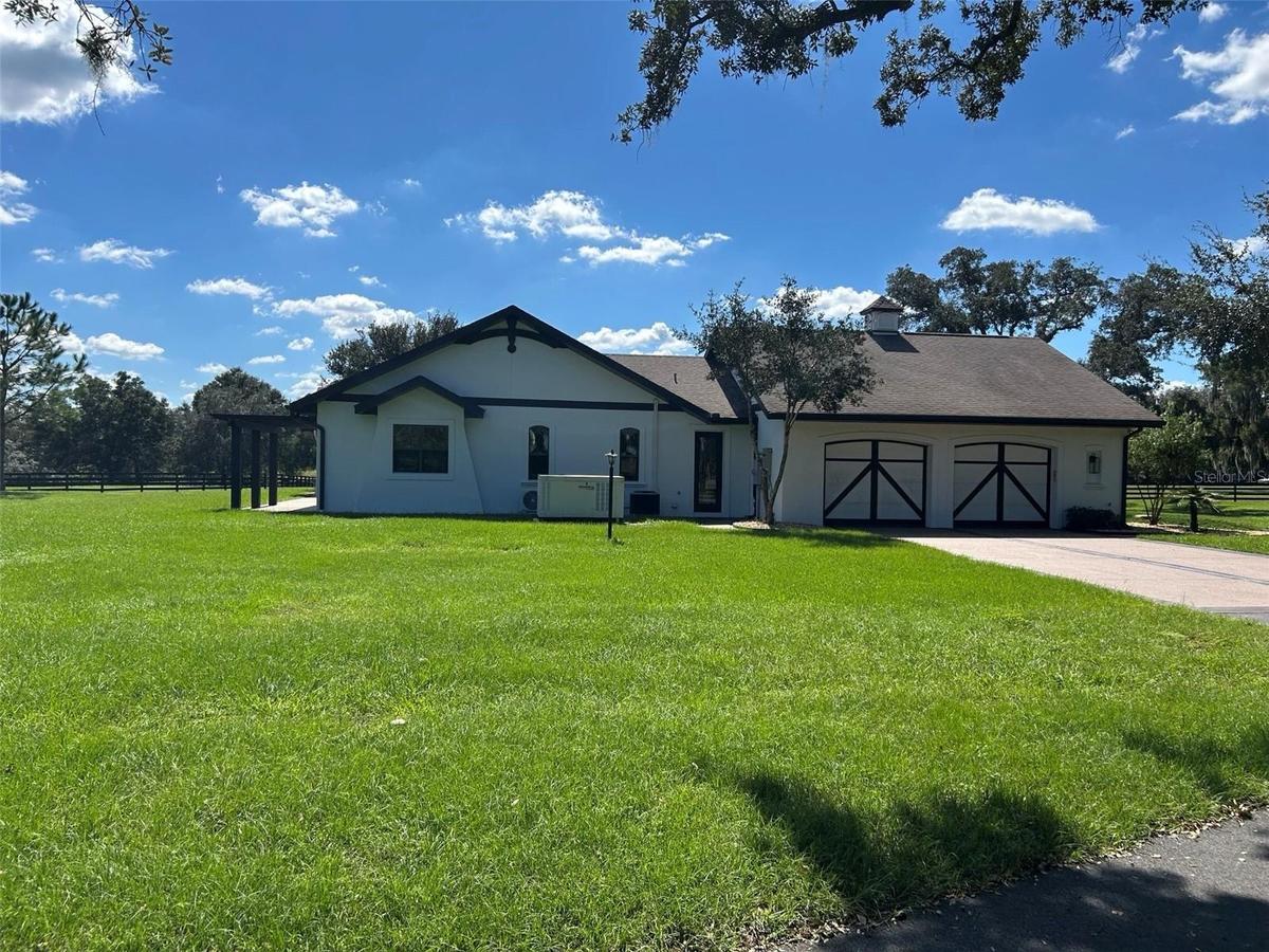 Side view of the house