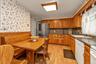 Kitchen with custom banquette