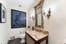 First floor powder room