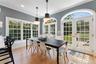 Fabulous breakfast area, high ceiling, French doors to deck and property