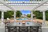Fabulous Pergola outside of pool house
