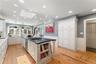 large island, Southern pine, wide plank floors, sky light