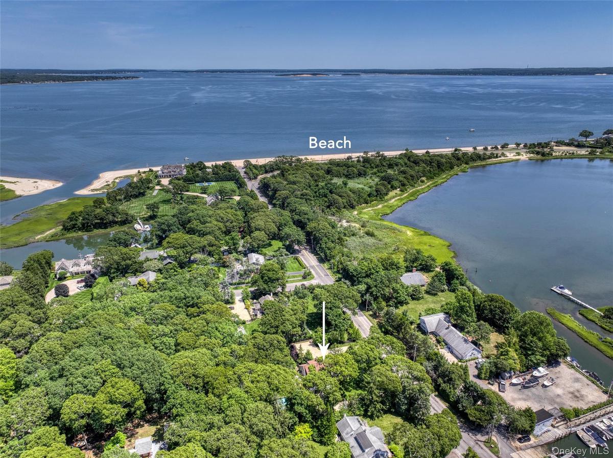 close to public beach