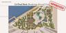 High-rise building featuring private boat slips, concrete docking structures, and perimeter palm tree landscaping