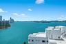 Spacious balcony with bay, skyline and cruise ship views