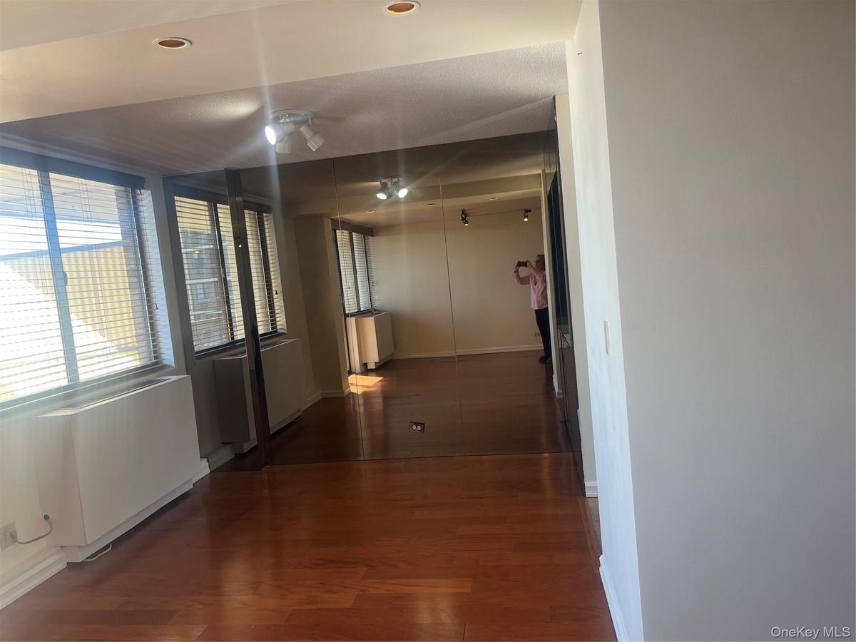 Dining room with window.
