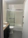 Renovated bathroom.