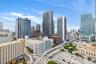 Elevated urban perspective featuring high-rise architecture, glass-facade skyscrapers, and metropolitan infrastructure