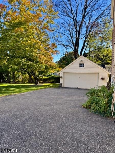 Driveway to two car garage