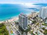 Aerial of beach and Paramount