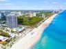 Aerial of beach and Paramount