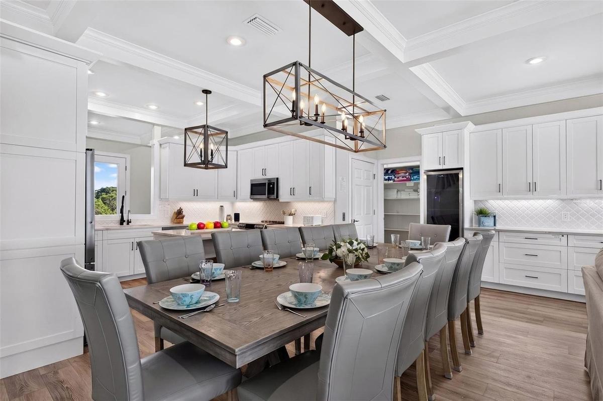 Dining Room Seating for 12 Plus Additional Bar Seating