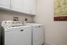 Located on the bedroom level, the laundry enjoys a large room of its own.