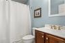 The second bedroom bathroom has a tub for your convenience.
