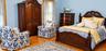 Wood-finish flooring and natural wood window trim