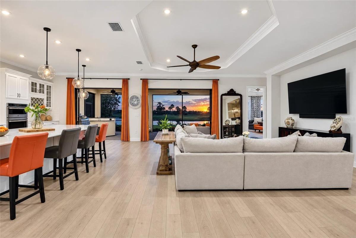 Great Room at Sunset