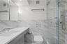 Full Bath with shower and pocket door