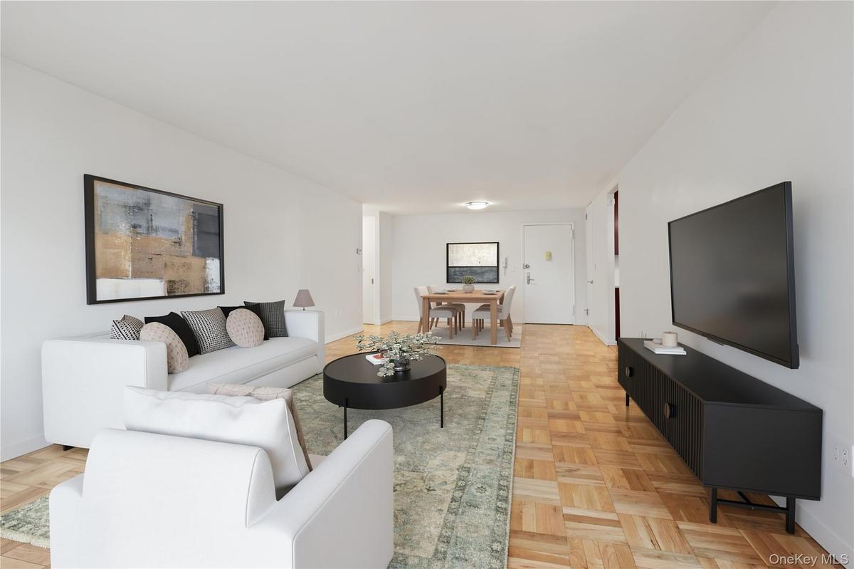 Living/Dining Virtually Staged