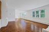 Second Floor Main Room, large windows, recessed lighting.