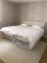 Textured wall covering and wood-finish flooring