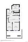 Unit 1R/ 2 Bedroom floorplan w/backyard