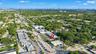Aerial perspective showing proximity to urban skyline and major thoroughfares