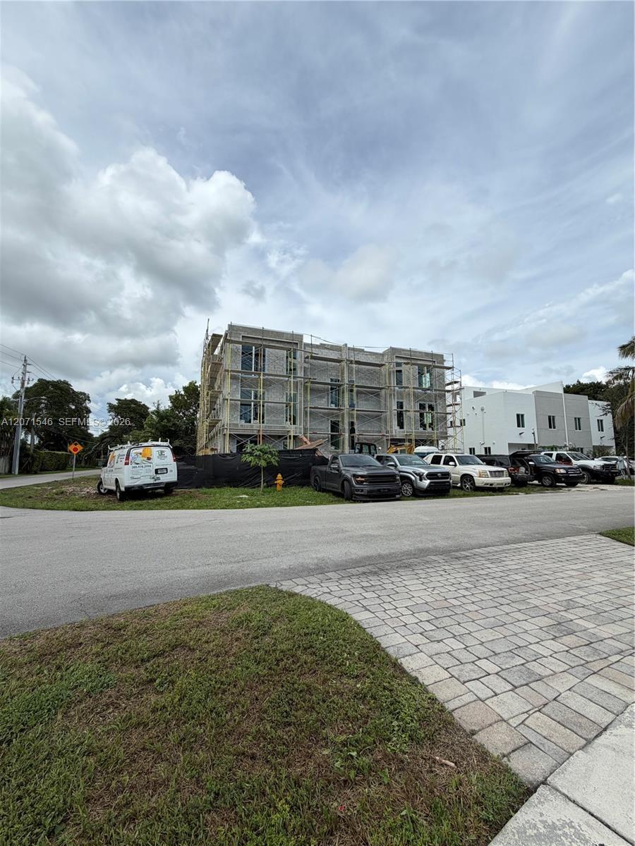 New multi-family construction across the street