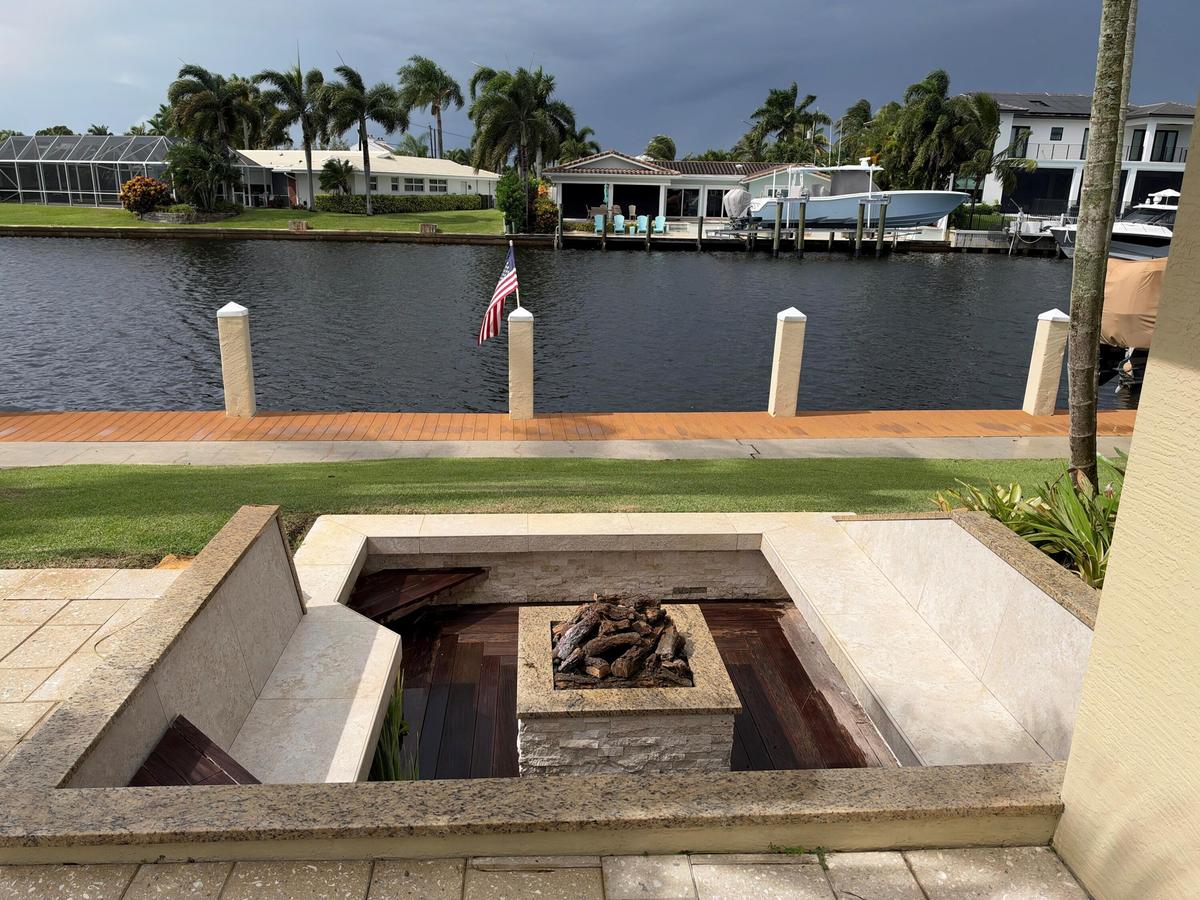 Fire pit with a great viewe!